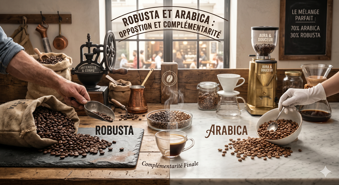 Grains de café Arabica et Robusta - comparaison des deux espèces - Bo'caffé Montargis"
