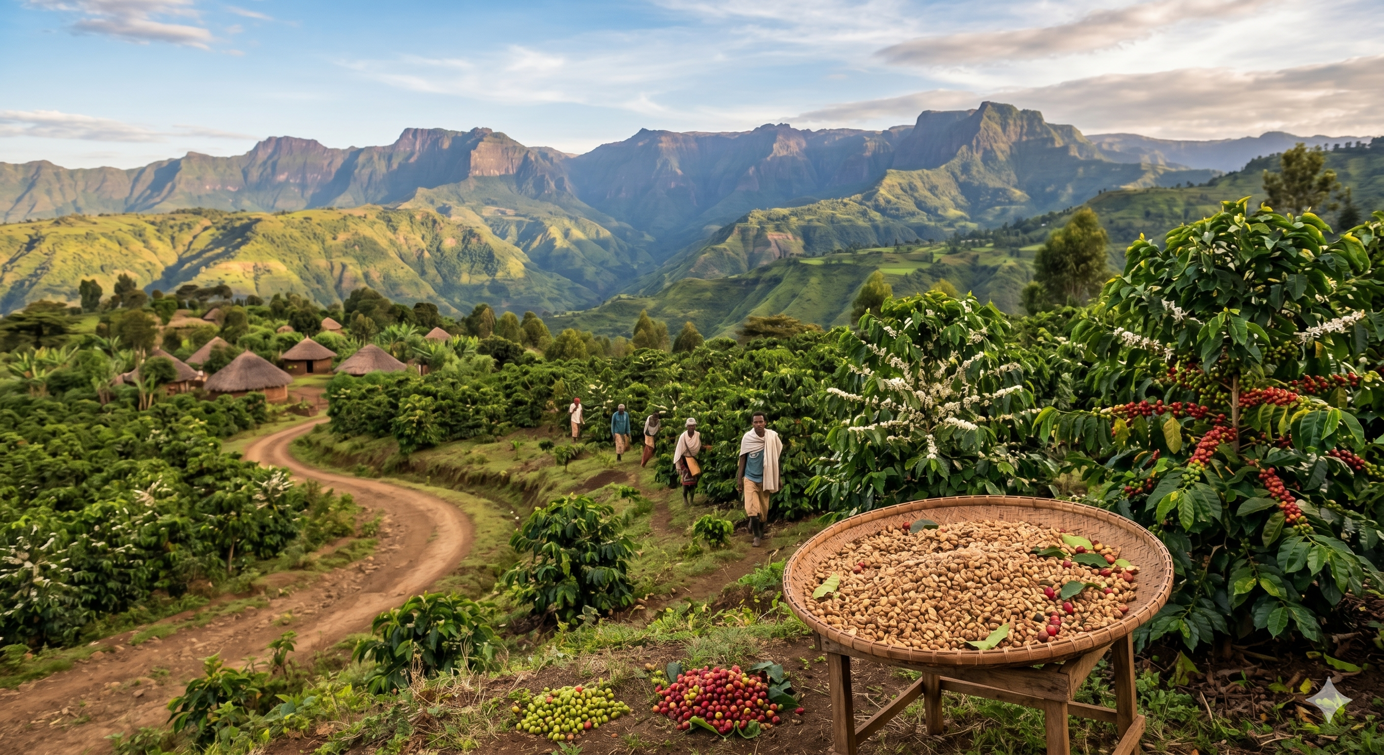 "Grains de café éthiopien 100% Arabica bio - Bo'caffé Montargis"