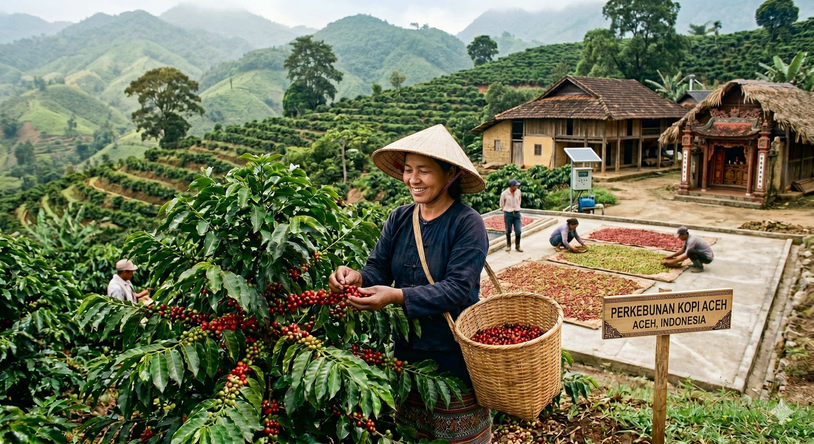 Café d'Asie en grains - Inde Kerala et Indonésie Sumatra - Bo'caffé Montargis
