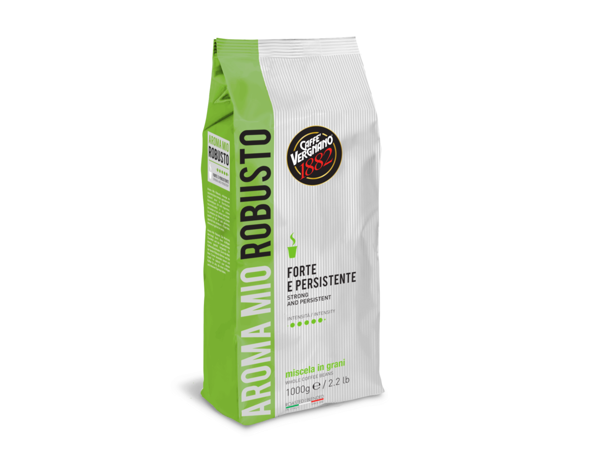 Café en Grains Vergnano Mio Robusto 250g 80% Robusta 20% Arabica – Bo'caffé Montargis Loiret
