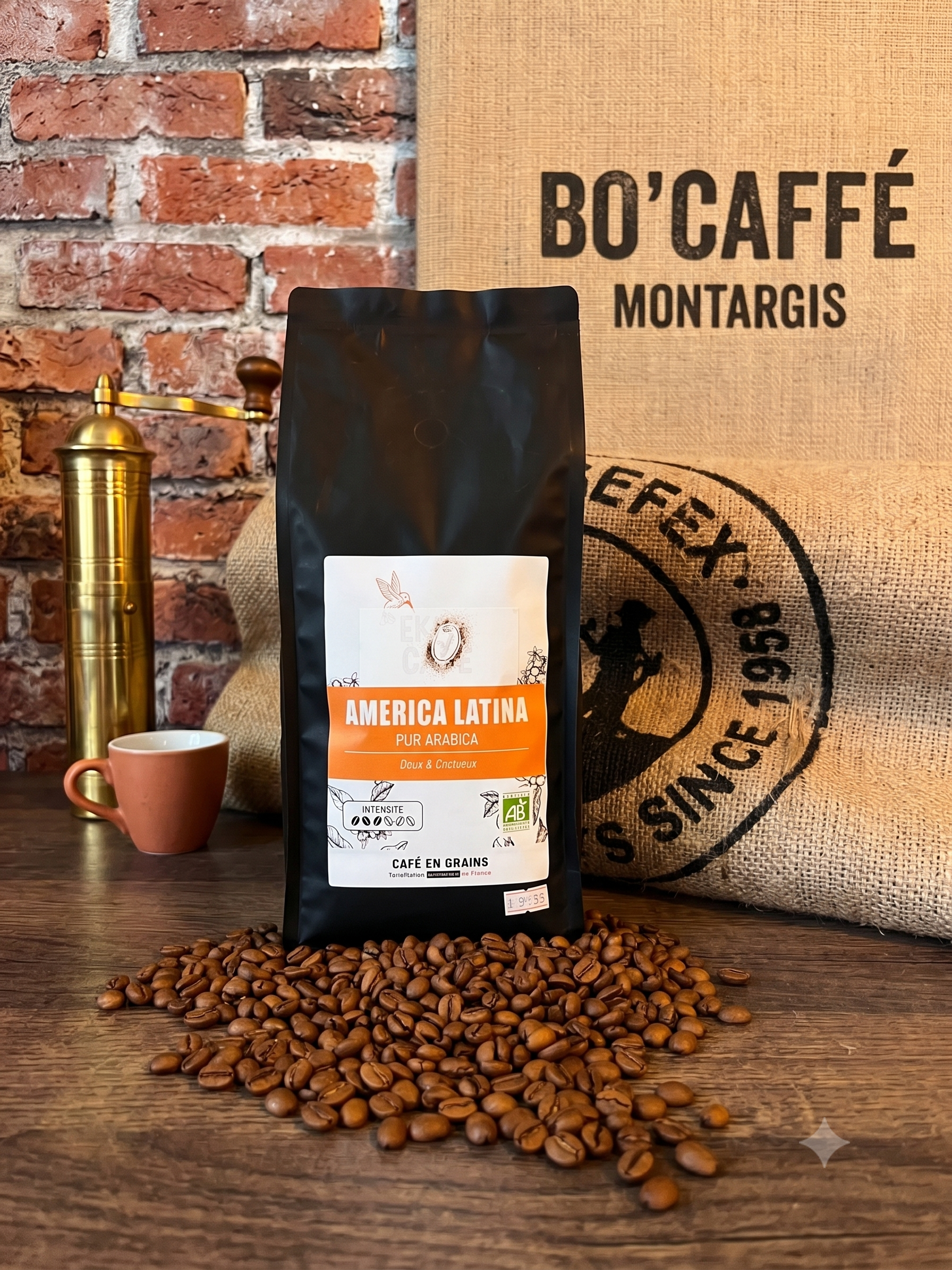 Café Mélange America Latina Bio Équitable 100% Pur Arabica – Bo'caffé Montargis Loiret
