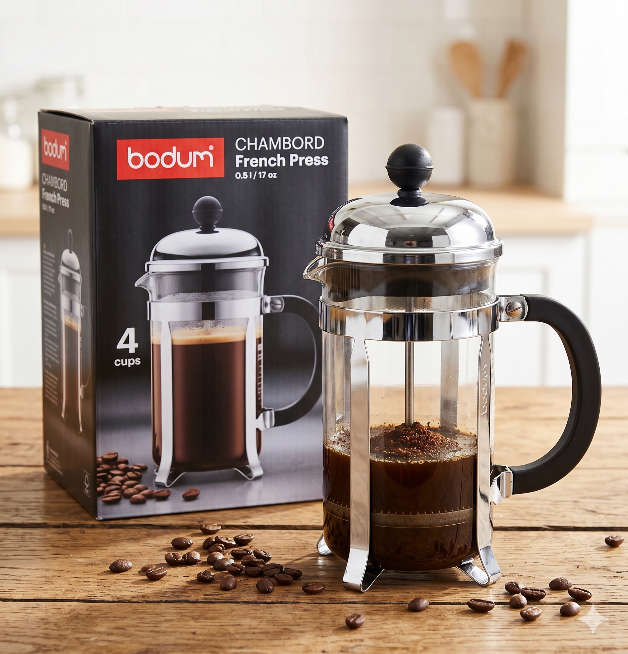 Cafetière à Piston Bodum 4 Tasses 0,5L French Press – Bo'caffé Montargis Loiret
