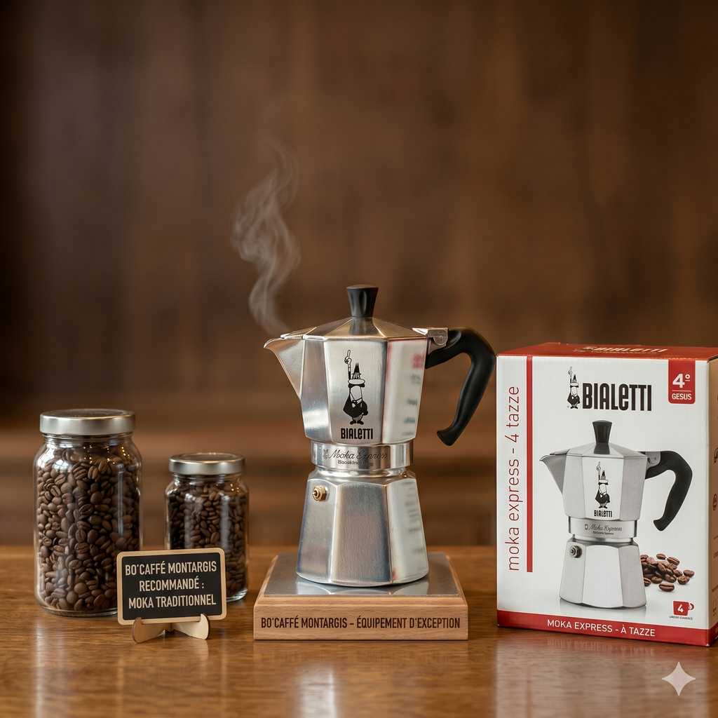Cafetière Italienne Moka Bialetti 4 Tasses Espresso – Bo'caffé Montargis Loiret
