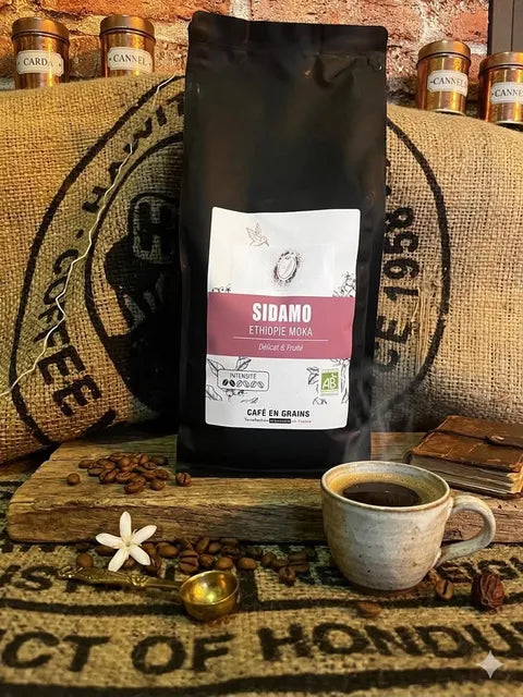 Café Éthiopie Sidamo Bio Équitable 100% Pur Arabica – Bo'caffé Montargis Loiret

