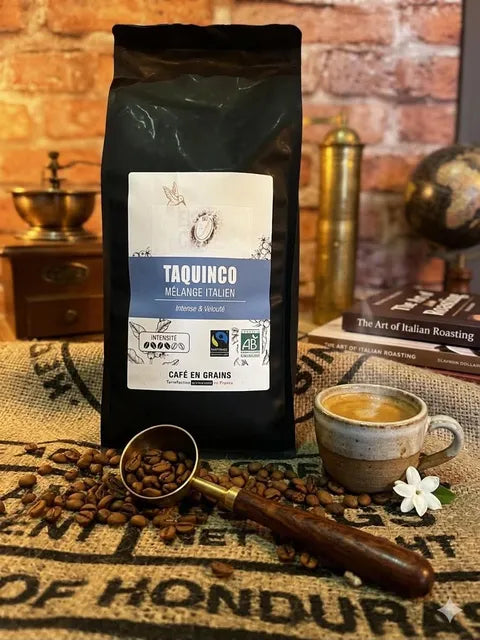 Café Mélange Taquinco Bio Équitable Intensité et Crème – Bo'caffé Montargis Loiret
