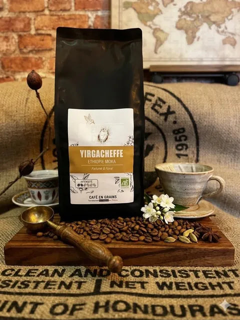 Café Éthiopie Yirgacheffe Bio Équitable 100% Pur Arabica – Bo'caffé Montargis Loiret
