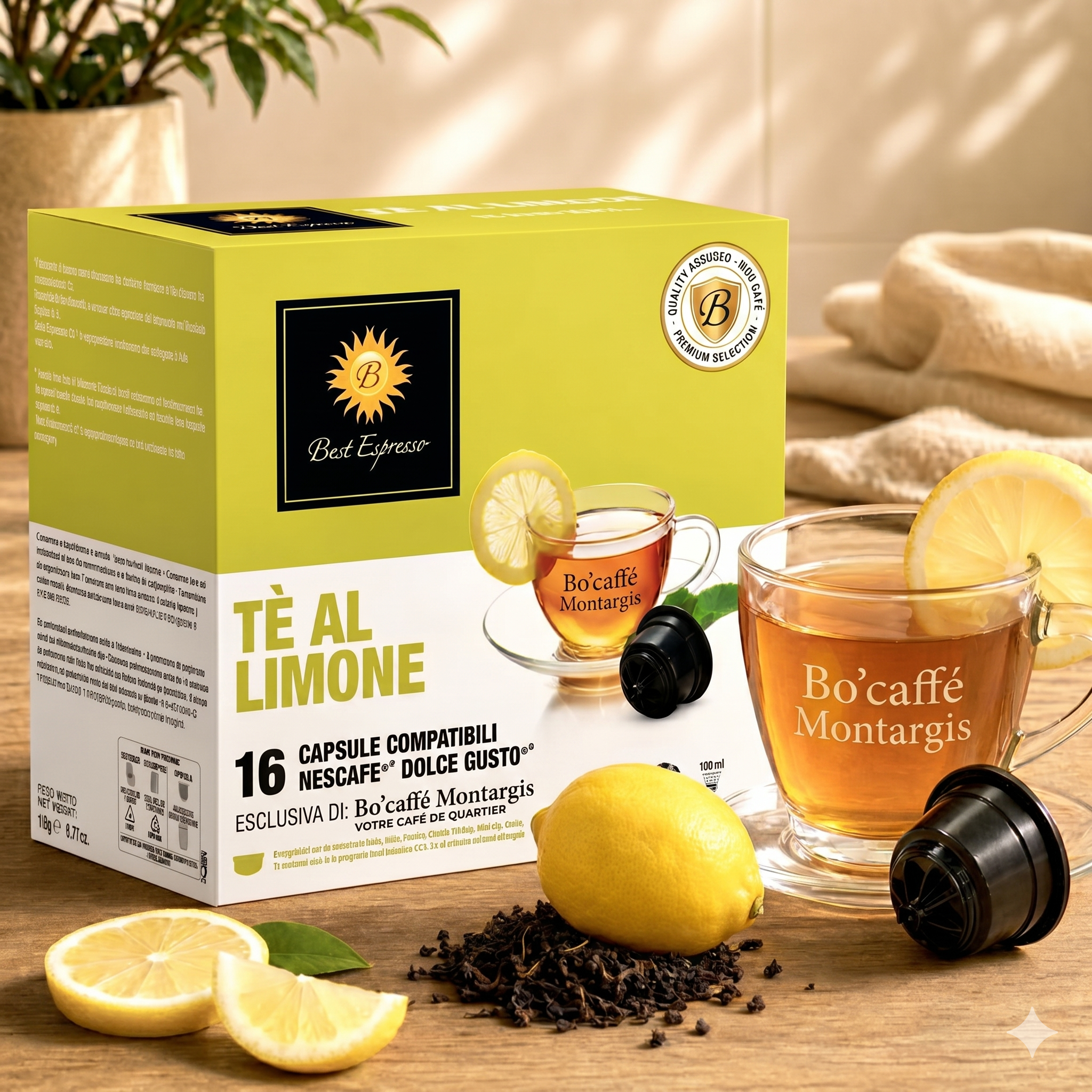 Capsules Thé Citron Compatibles Dolce Gusto x16 – Bo'caffé Montargis Loiret
