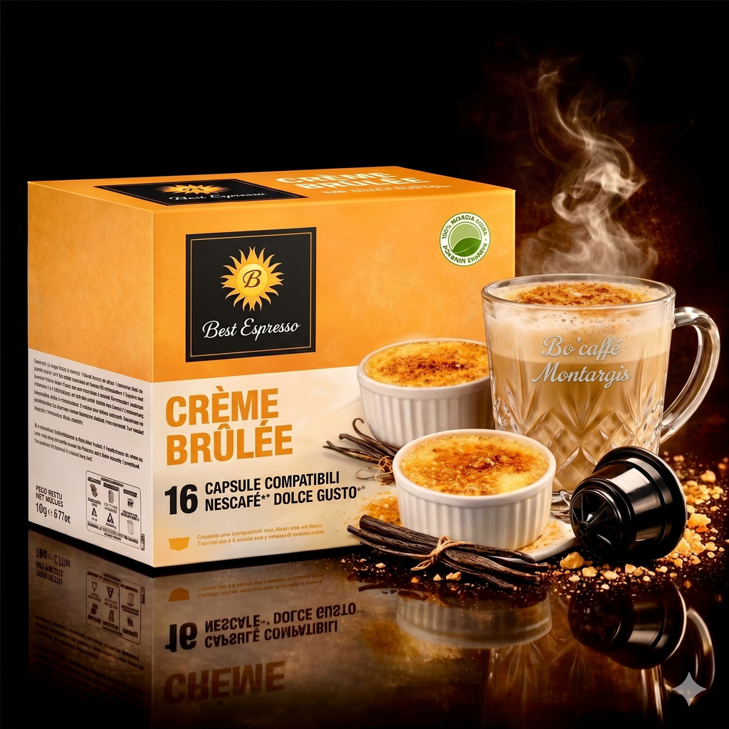 Capsules Crème Brûlée Compatibles Dolce Gusto x16 – Bo'caffé Montargis Loiret
