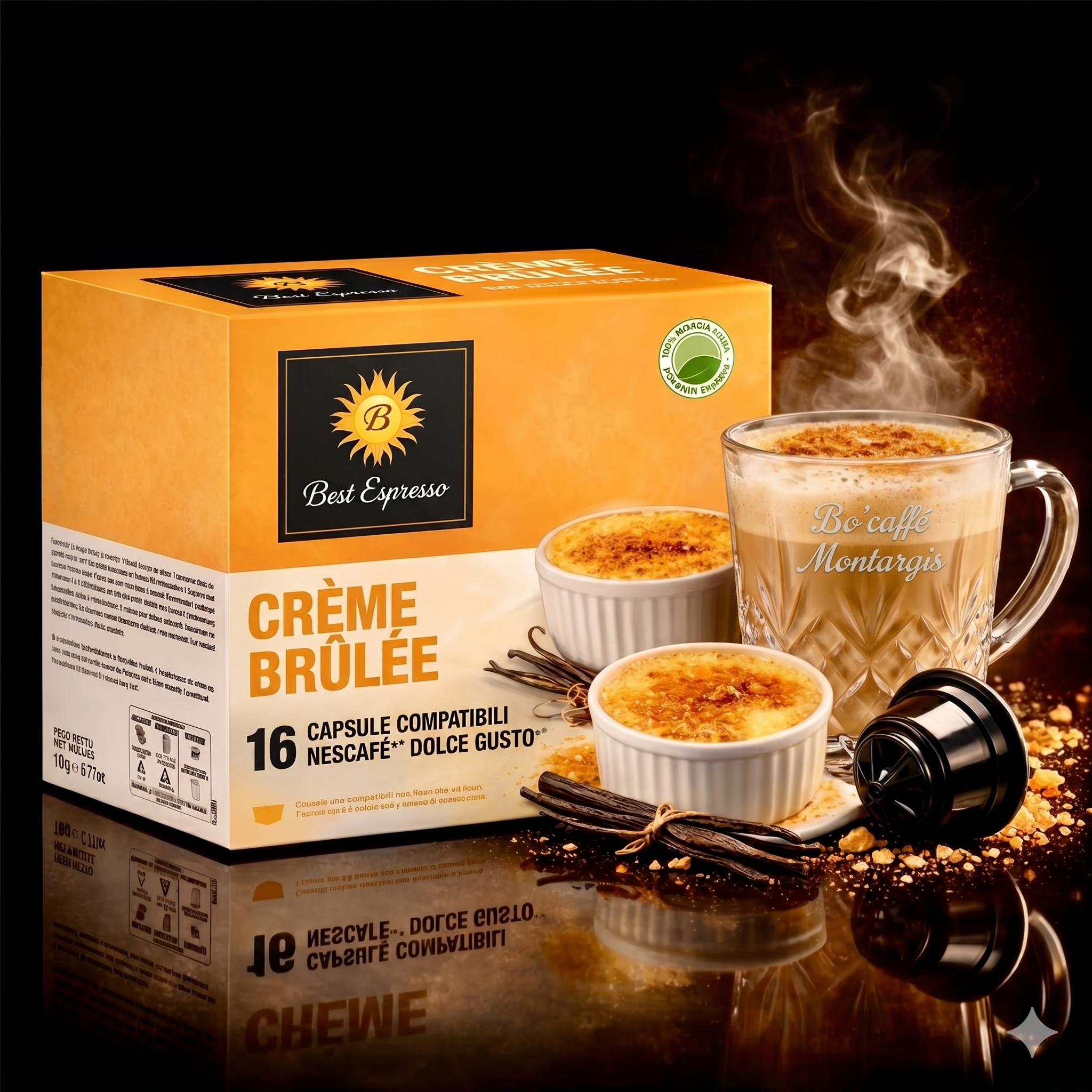 Capsules Crème Brûlée Compatibles Dolce Gusto x16 – Bo'caffé Montargis Loiret
