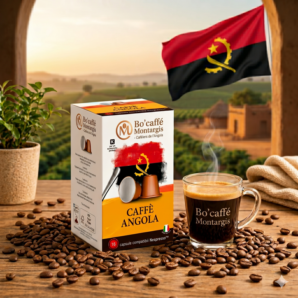 Capsules Nespresso compatibles Angola 100% Arabica – Bo'caffé Montargis Loiret
