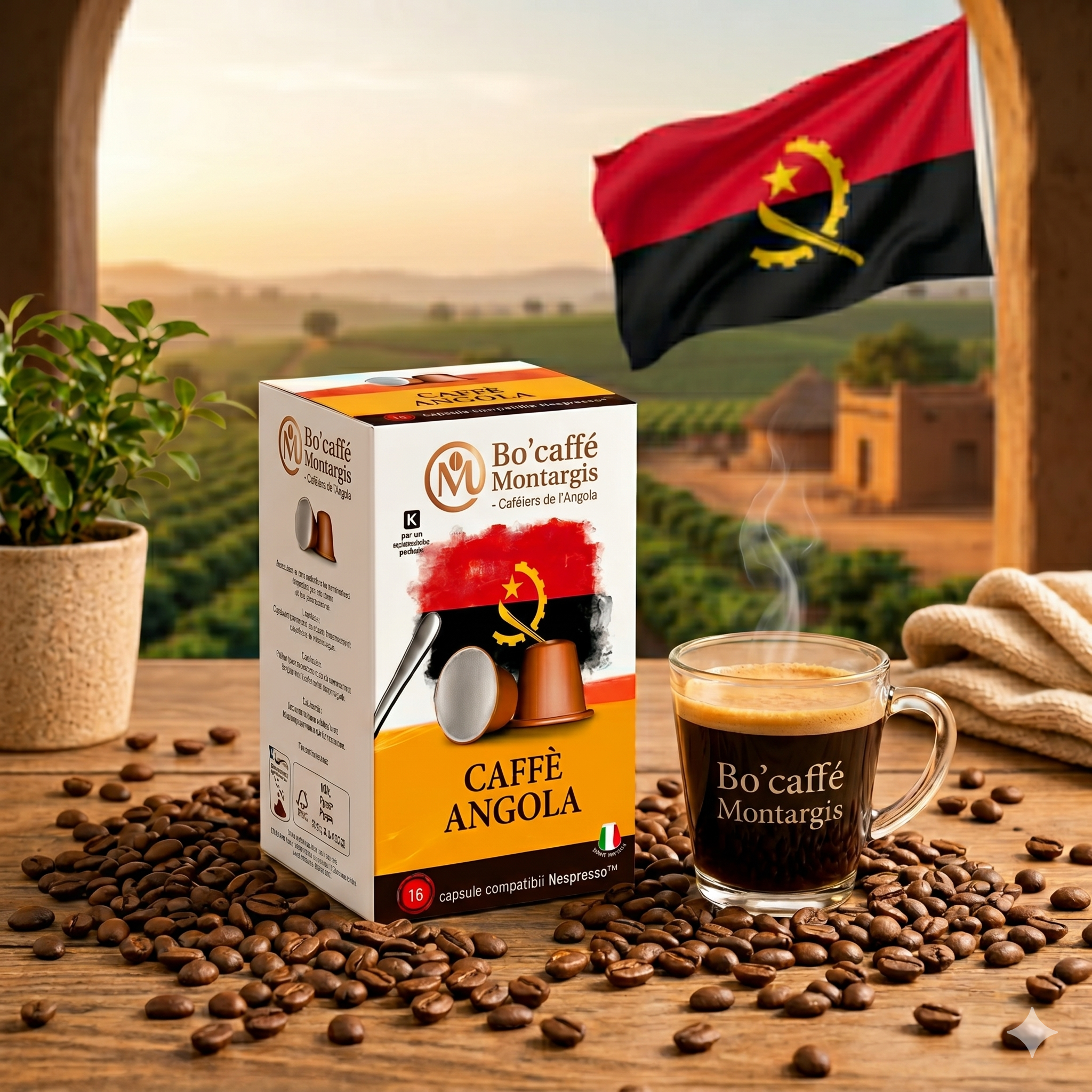 Capsules Nespresso compatibles Angola 100% Arabica – Bo'caffé Montargis Loiret
