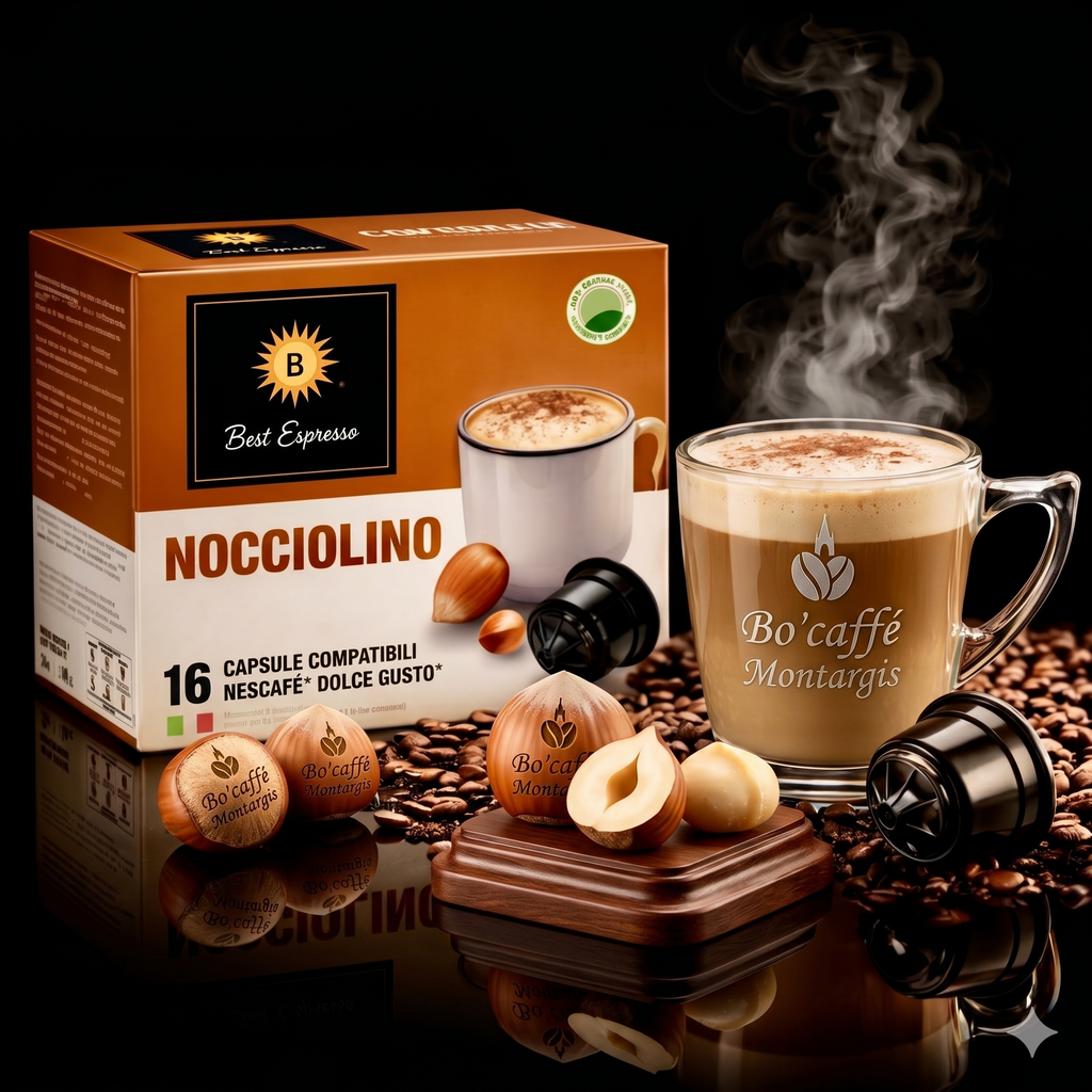 Capsules Noisette Compatibles Dolce Gusto x16 – Bo'caffé Montargis Loiret
